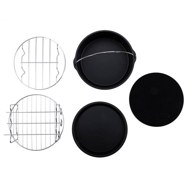 Elektrisk frityrkokare med ugn med recept ,1300 w, tid och temperaturvisning, pekskärmskontroll, avtagbar disk