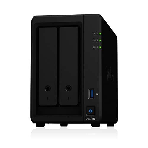 Synology DS723+ 2 GB 8TB NAS (2X 4TB) WD Red+, monterad och testad med SE DSM installerad