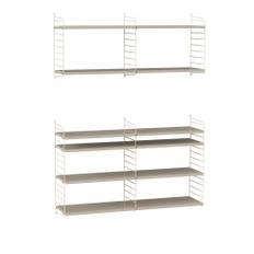 String - Vardagsrum hyllsystem N beige/beige - Beige