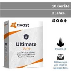Avast Ultimate Suite 2024/2025, 10 Geräte - 3 Jahre, Download