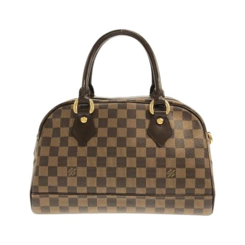 Louis Vuitton Vintage Pre-owned Vintage Canvas Håndtaske - Vintage - Dame - Brun - ONE SIZE - Uld