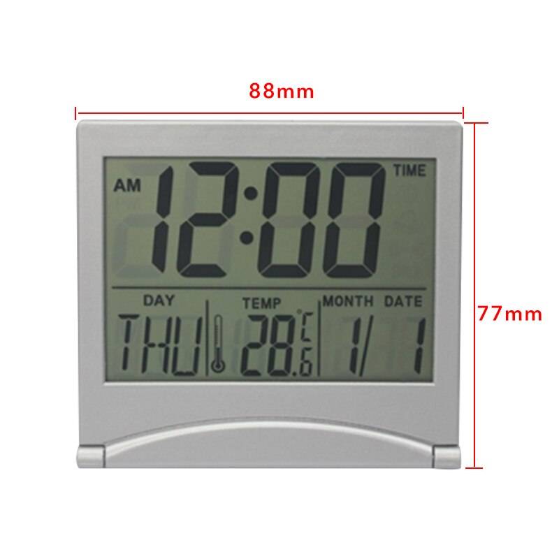 Junijour termometer hygrometer väderstation klocka rumstemperatur och fuktighetsmätare batteridriven - B