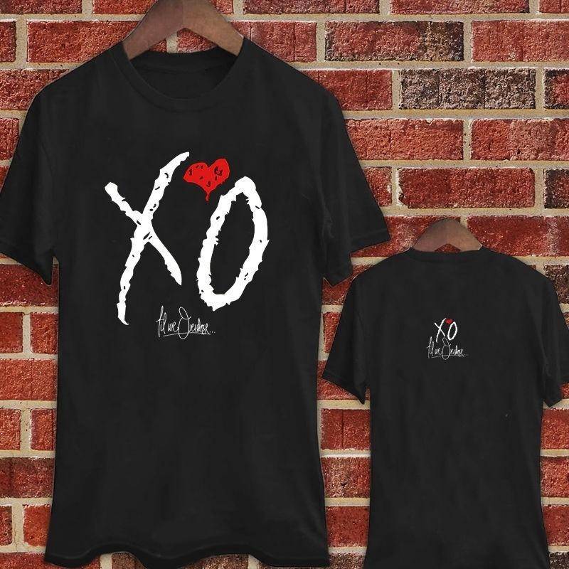 The Weeknd Cover Xo Till We Overdose Svart T-shirt Skjortor Tee S cm brown