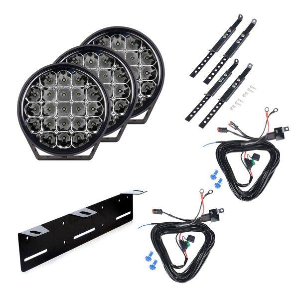 Extraljus PURELUX 770 - Rund / 18 cm / 130W, 3 st - Komplett paket