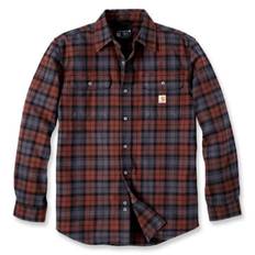 Carhartt flannel skjorte brun, L 106356B80-L