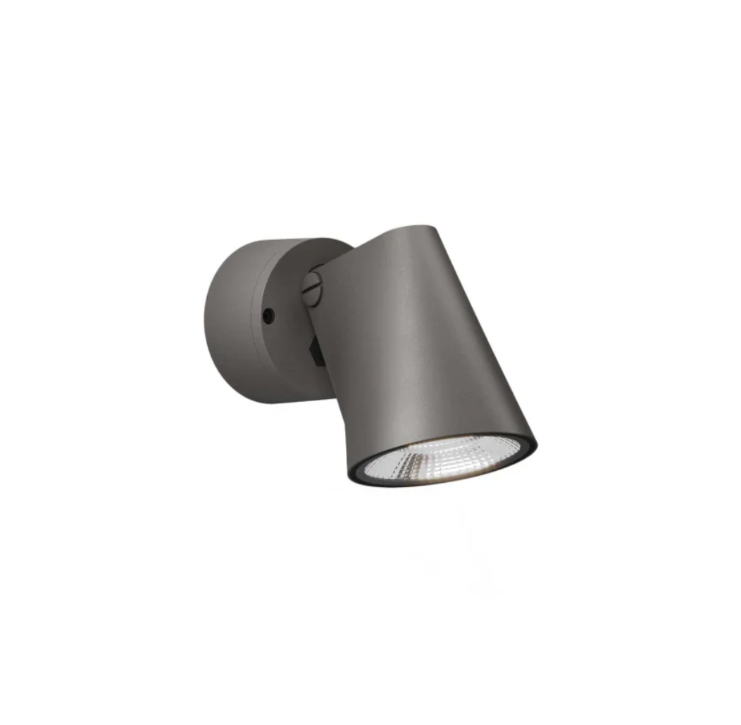 Stic spotlight fra IP44 - Kold brun