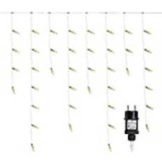 Gresonic 200/400/600 LED, 5 m/10 m/15 m, isregn, ljusslinga, ljusgardin, istapp, utomhus, inomhus, dekoration, energidrivna (Warmweiß, 200LED 5m)