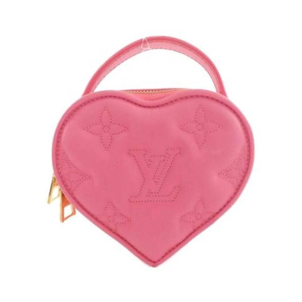 Louis Vuitton Vintage Pre-owned Bubblegram Pop My Heart Calf Vanity Bag - Vintage - Dame - Lyserød - ONE SIZE - Læder