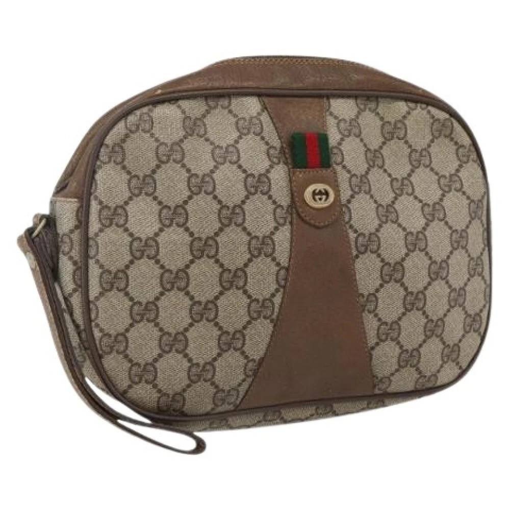 Gucci Vintage Pre-owned Plastic Clutch - Vintage - Dame - Beige - ONE SIZE - Tyl