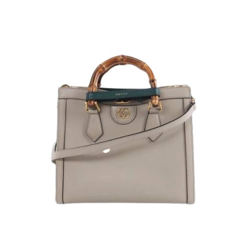 Gucci Vintage Pre-owned Laeder gucci-tasker - Vintage - Dame - Beige - ONE SIZE -
