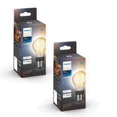 Philips Hue - 2x E27 Filament A60 - White Ambiance - Bundle - Fri fragt og klar til levering