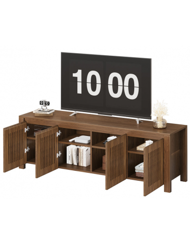 Tvbord i MDF H45 x B140 x D35 cm - Valnøddebrun