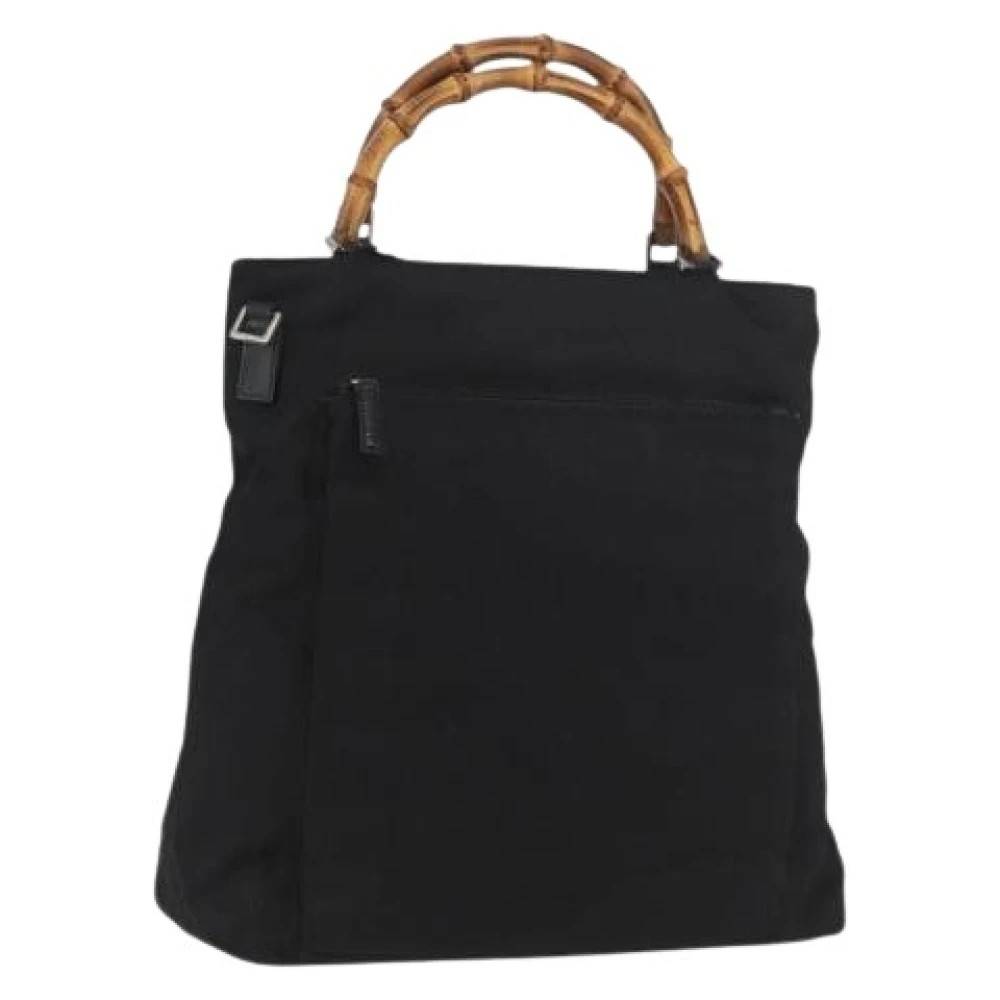 Gucci Vintage Pre-owned Vintage Håndtaske - Vintage - Dame - Sort - ONE SIZE - Nylon