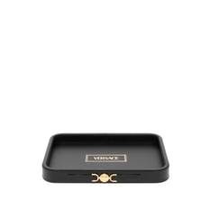 Versace - smyckeskrin med logotyp - unisex - kalvskinn - one size - Svart