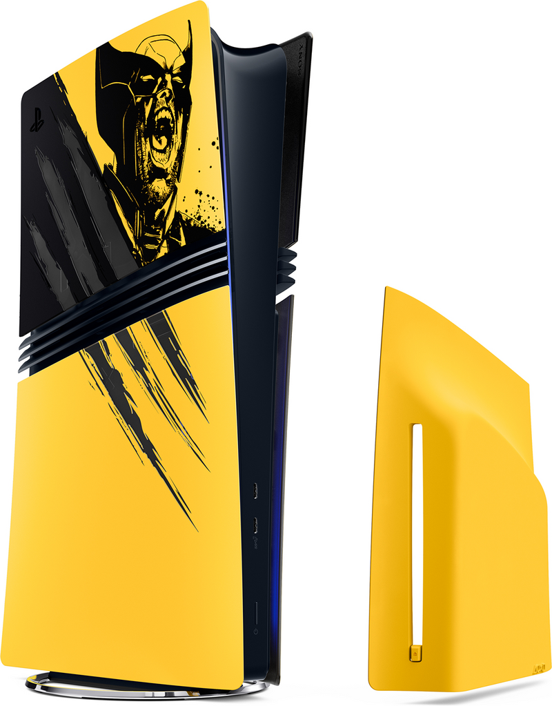 PS5 Pro Console Cover Wolverine YELLOW