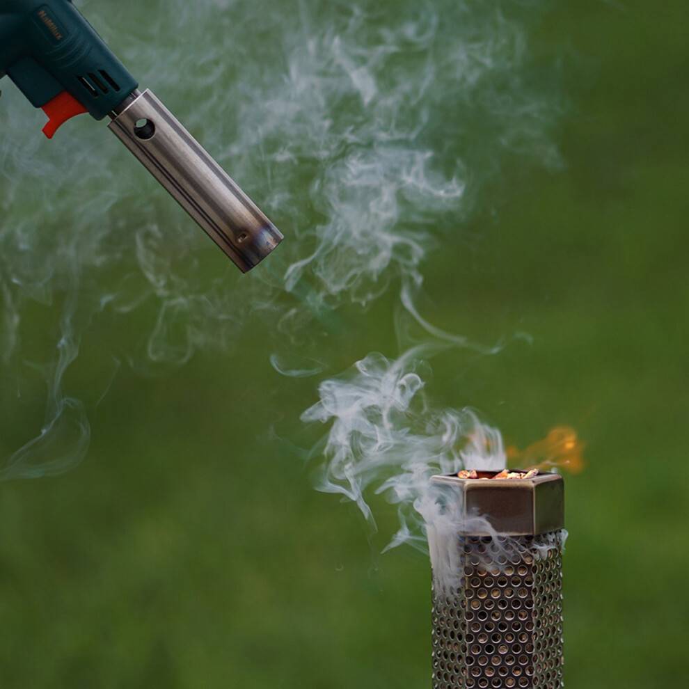 Røggenerator til træpillegrill, 6" røgrør i rustfrit stål, sekskantet design for stabilitet, kvalitet 304, brugerdefinerede