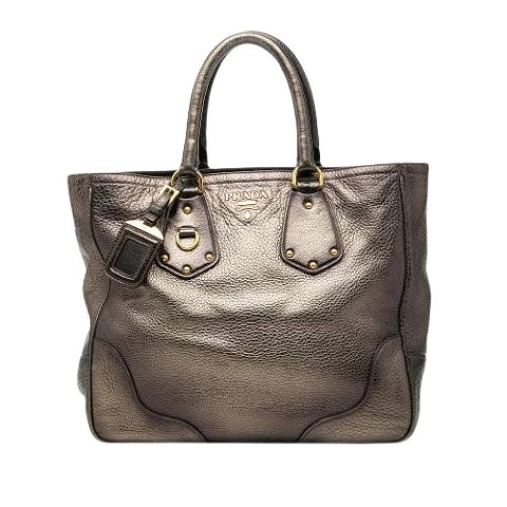 Prada Vintage Pre-owned Vintage Tote Bag - Vintage - Dame - Brun - ONE SIZE - Læder