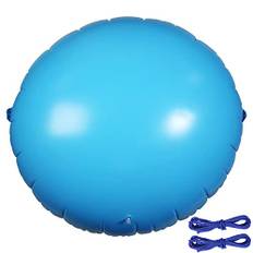 Pool Pillows for Closing Winter, 107cmx107cm Pool Air Pillows med Rep Ice Equalizer Vinterkudde Pool Pool Pillows for Above Ground Pools Ovan Markpooler Vinteröverdrag (Rund)