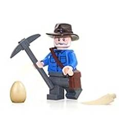 LEGO Jurassic World Dominion – Dr. Alan Grant minifigur (med påse, pickaxe, dinosaurieägg och T-Rex tand) 76949