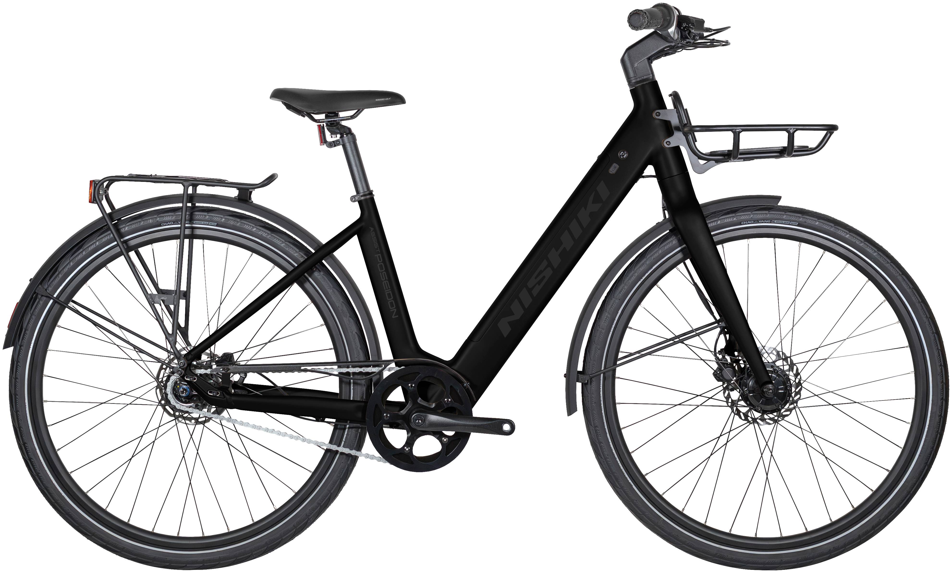 Nishiki Poseidon Elcykel 7 växlar Unisex Blank Svart