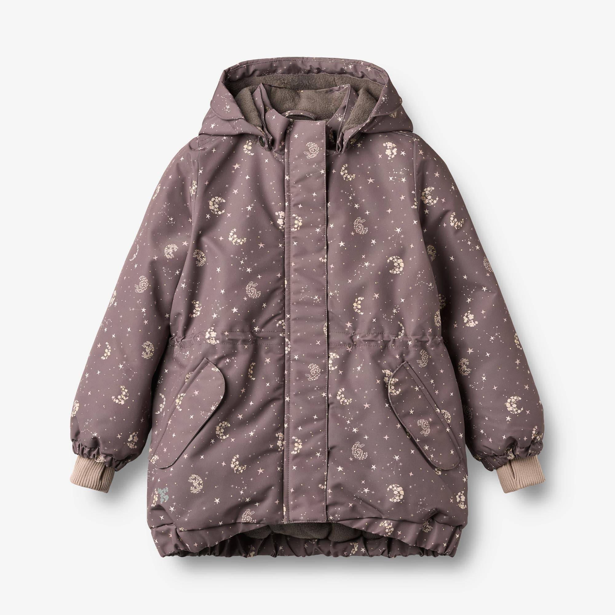 WHEAT® - Jakke Tove - plum truffle stars - Str 128.