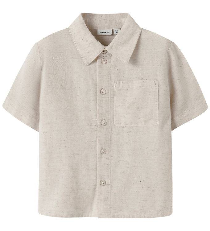 Name It Skjorte - NmmFaher - Peyote Melange - Name It - 2 år (92) - Skjorte K/Æ