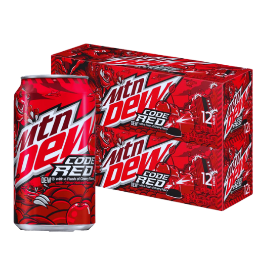 Mountain Dew Code Red USA 355ml - 24-pack