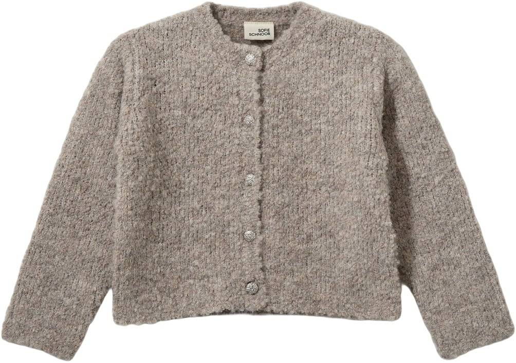 Sofie Schnoor Kyrask Cardigan Str 4 år / 104 cm - Deer Melange Nederdele Uld hos Magasin.