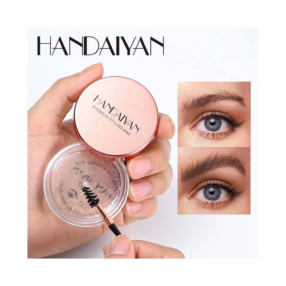 (matches the image) Natural Colorless Eyebrow Styling Wax Eyebrow Fixing Gel Transparent Long Lasting Eyebrow Defining Gel