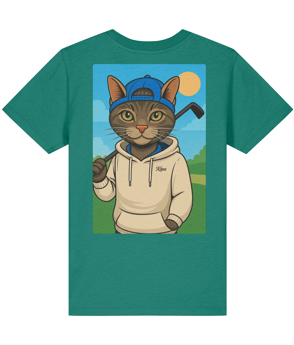 Caddie Cat - Kids tee - Go Green / 152-162 cl
