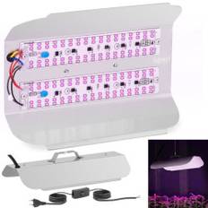 Plantevækstlampe fuld spektrum 25 x 17 cm 136 LED 100 W sølv