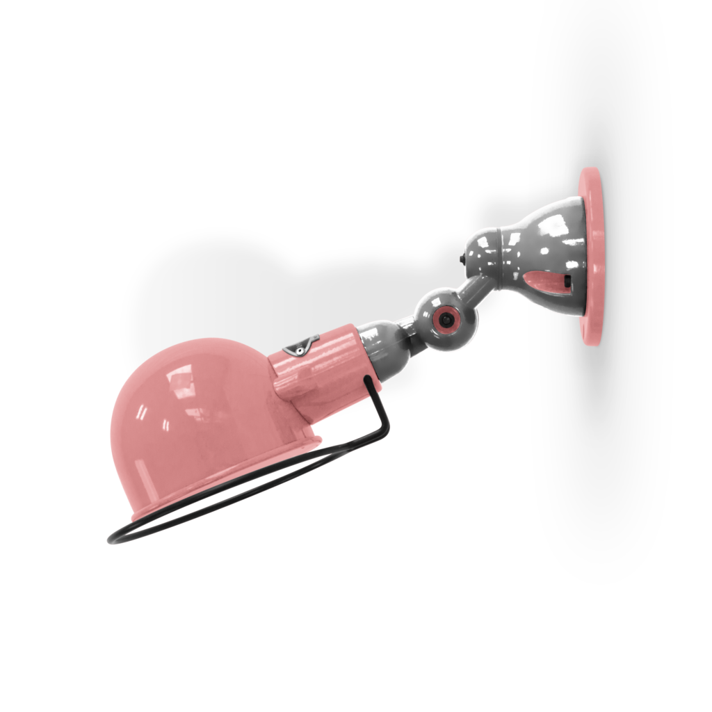 Signal SI300 væglampe fra Jieldé - Old pink / Poleret/blank