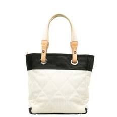 Chanel Vintage, Pre-owned, Dame, Hvid, ONE SIZE, Tyl, Pre-owned Canvas totes