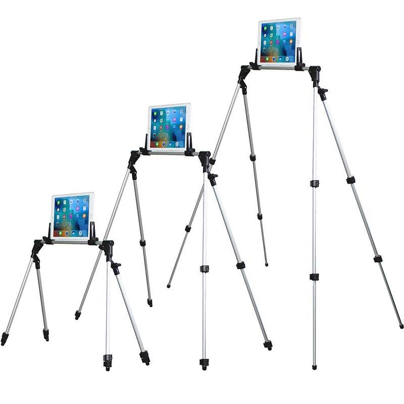 Justerbar tablettstativ stativhållare för ipad pro 12.9 samsung aluminiumlegering flexibel skalbar arm golv skrivbord ded stativ
