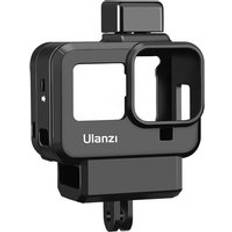 Ulanzi g8-9 gopro 8 plast vlog skyddsfodral förlänga kylsko för mikrofon batteri mikrofonadapter 52mm filteradaptersats - G8-9