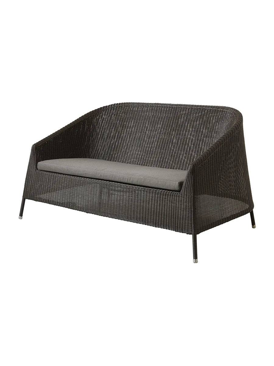 Kingston 2-pers. Loungesofa fra Cane-line Mocca / Taupe, Cane-line Natté - Jacobsen Plus