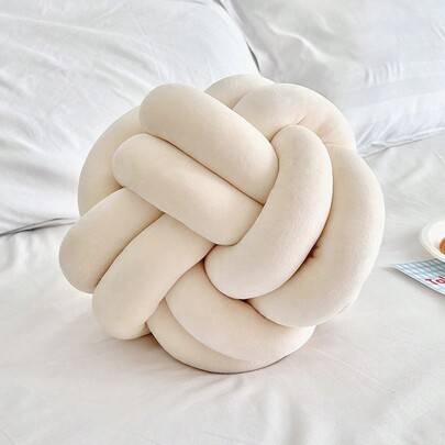 1 st Enfärgad mångsidig åttakantig dekorationskudde, för soffa, soffbord, sovrum, prydnadskudde - Gräddvit (L,M,S,XL)