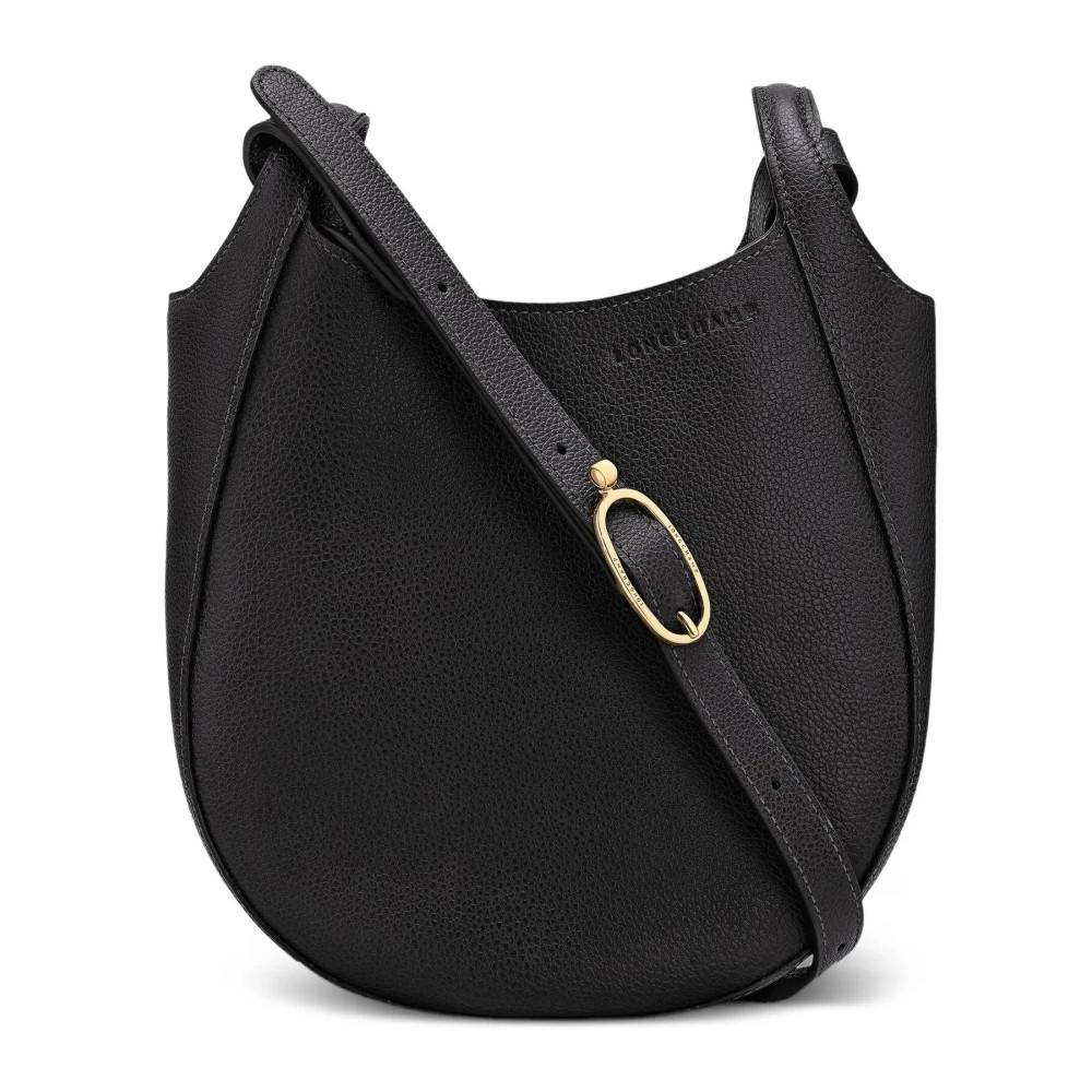 Longchamp, Tasker , Dame, Sort, ONE SIZE, Uld, Le Foulonné S Skuldertaske
