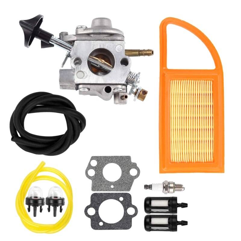Br 600 förgasare luftfilter bränsle carb repower kit för stihl br500 br550 br600 ryggsäck fläkt lövblåsare delar byt ut