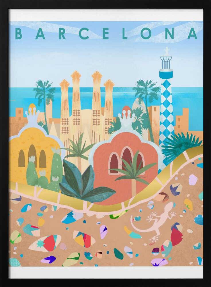 Barcelona Poster - 30x40 cm / 12x16″