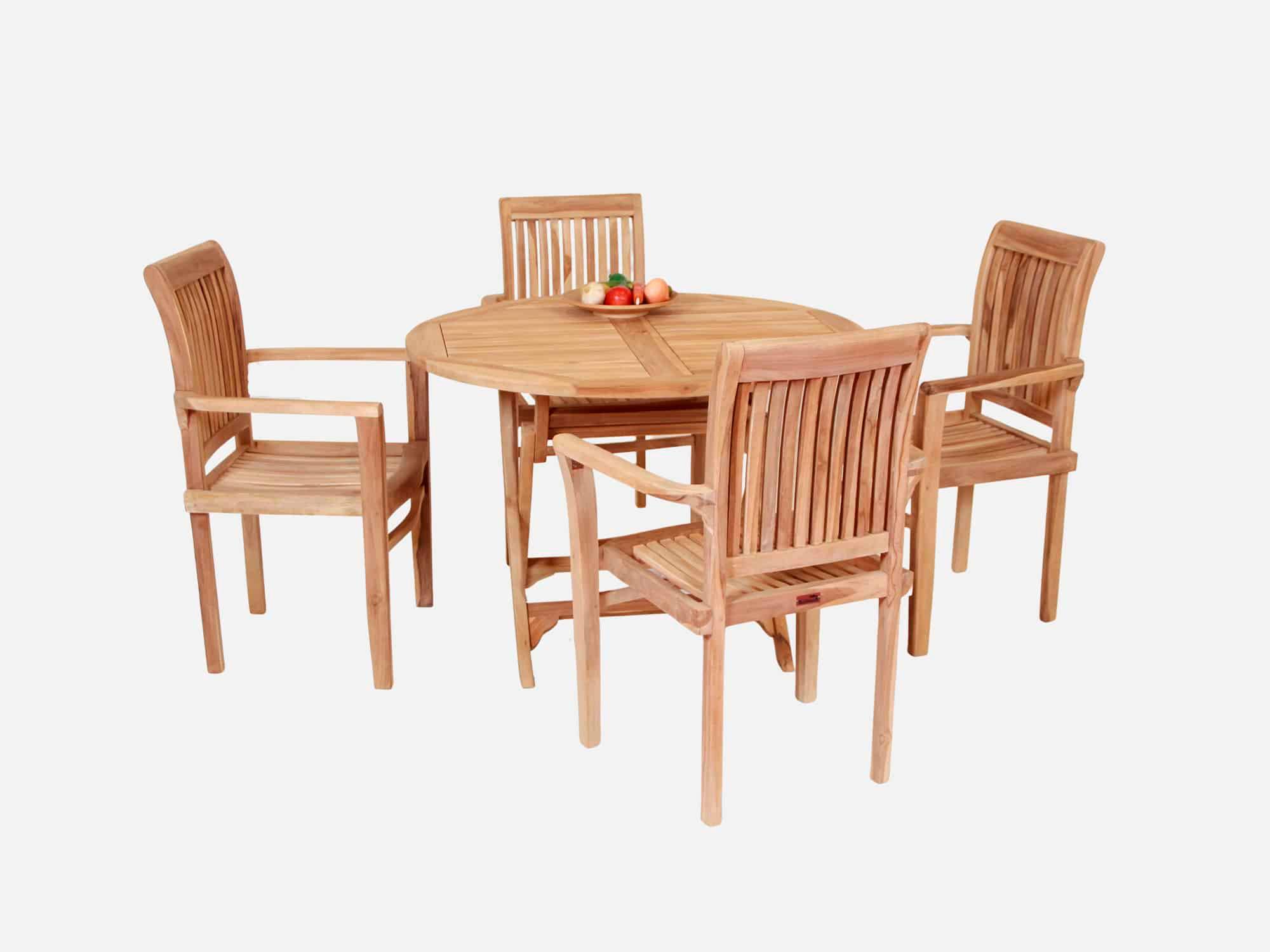 Havemøbelsæt Teak 110 cm Yogia/Ramløse.
