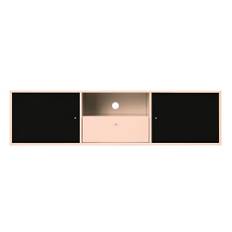 Mistral Modul 232 AV Skåp m. Dörrar och Låda Light Rose 73/Black