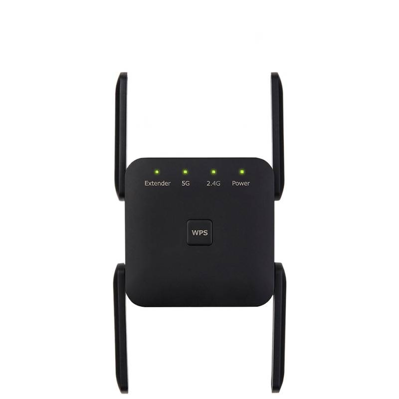 5g wifi-repeater 5g/2.4g wifi-förlängare 1200 mbps router wifi-förstärkare trådlös wi-fi långdistansförstärkare (eu-kontakt)
