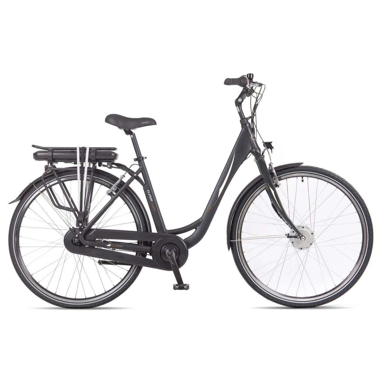 Elcykel dam 28 | 250W - 14,5 Ah Europatillverkad Lyfco Elinor 2.0 Svart Metall