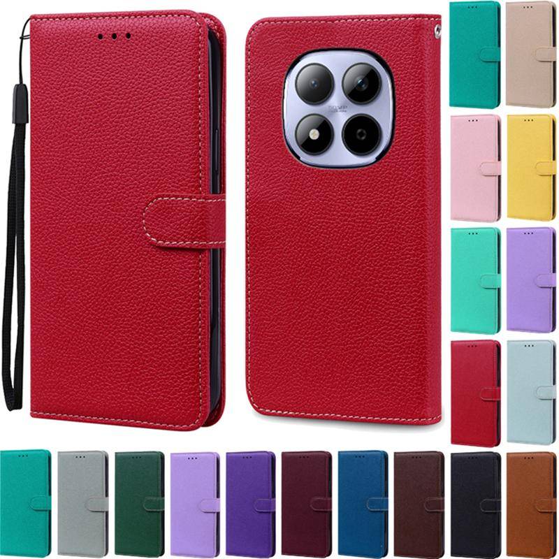 För Redmi Note 15 Pro Fodral Xiaomi Redmi Note 15 4G Fodral Plånbok Läder Flip-skydd För Redmi Note 15 Pro Plus 5G Fodral Coque Funda kaffe