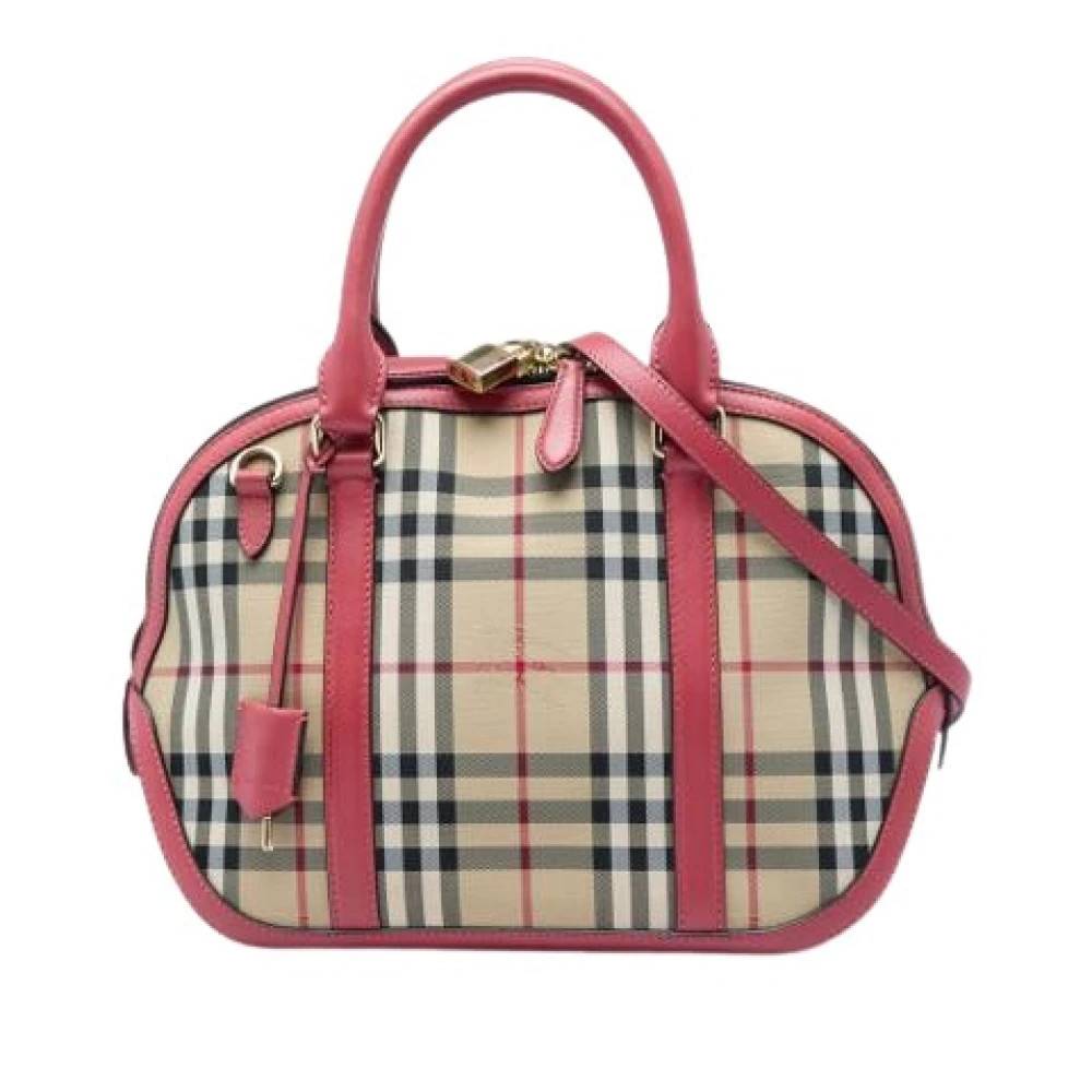 Burberry Vintage Pre-owned The Orchard Handbag - Vintage - Dame - Flerfarvet - ONE SIZE - Læder