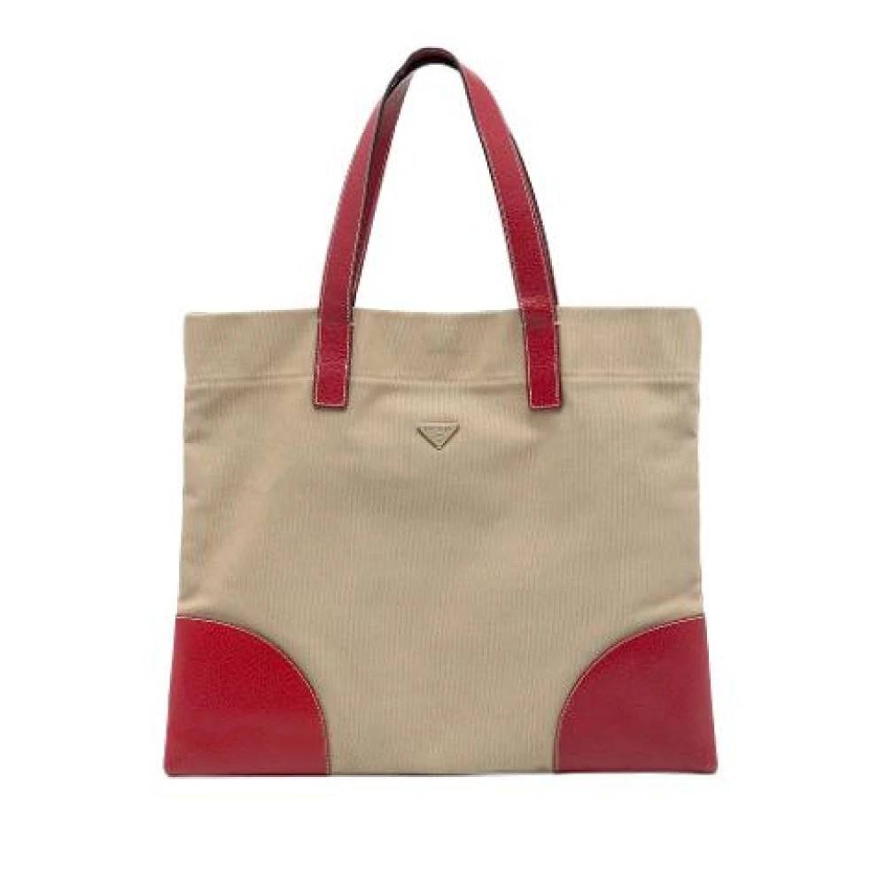 Prada Vintage Pre-owned Tote Bag - Vintage - Dame - Flerfarvet - ONE SIZE - Læder