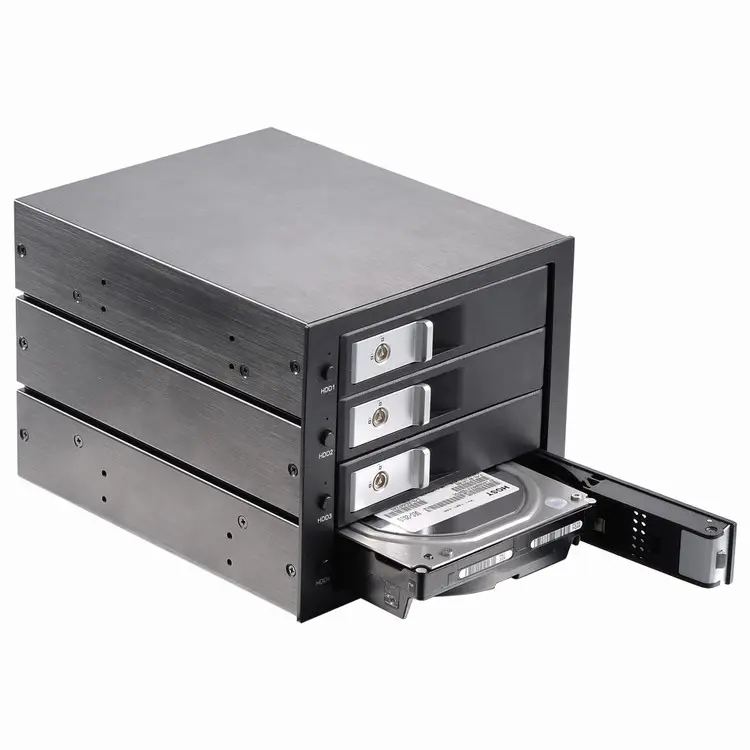 SFF-8643 Hot Swap Desktop Server Aluminum 3.5inch 4 bay miniSAS SATA HDD Enclosure
