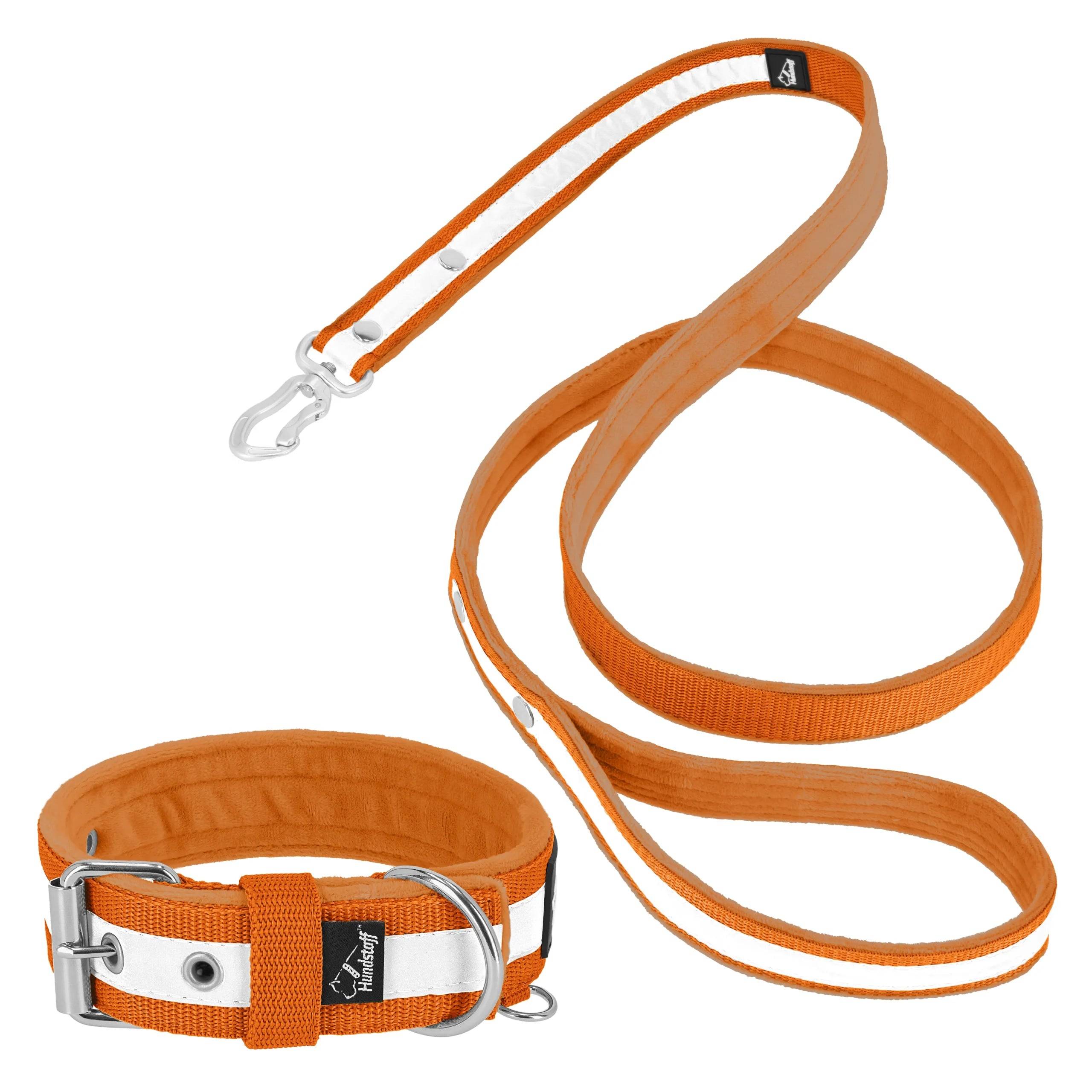 Active Safe Set Orange - Active halsband & koppel med reflex - Default Title