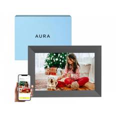Aura Carver WiFi-Connected Picture Frame 10.1" Gravel/Graphite Finish